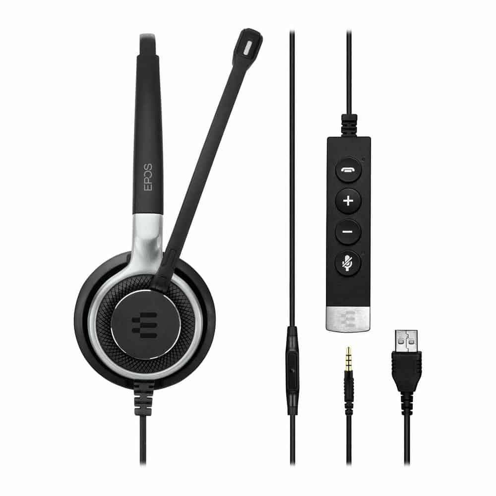(image for) Epos Impact SC 665 USB Wired Binaural Headset 3.5mm Connector Black/Grey